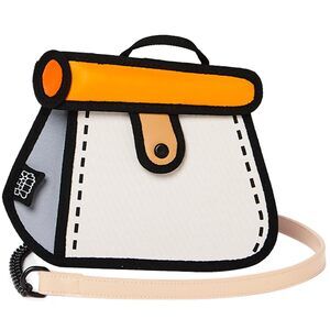 2924 Original 2D Cartoon Crossbody Bag Cake - Fun Pop Art, Novelty Cross